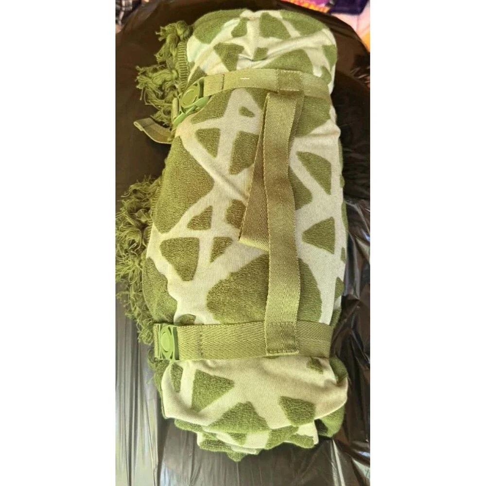 Threshold Outdoor Beach Picnic Blanket Green 80 x 60 in New
